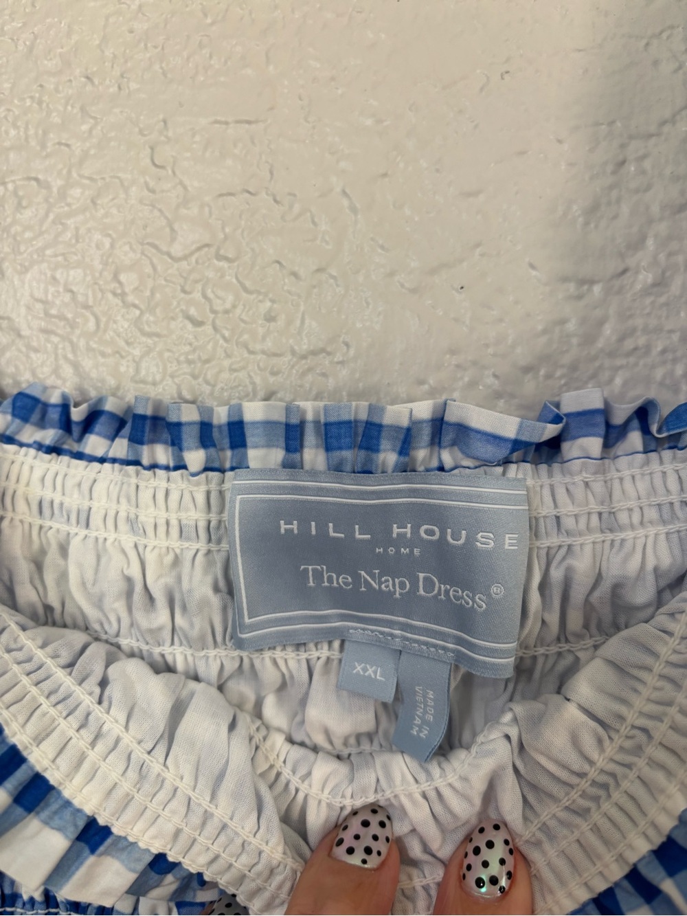 Hill House Plus Size The Azalea Maxi Nap Dress in Blue Watercolor Gingham - Picture 11 of 11